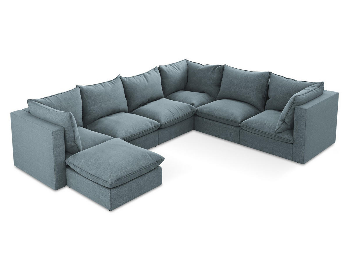 2-SITZER SOFA Samt Stoff Grau - Hellgrau/Schwarz, Holzwerkstoff/Kunststoff (180/77/90cm) - Makamii