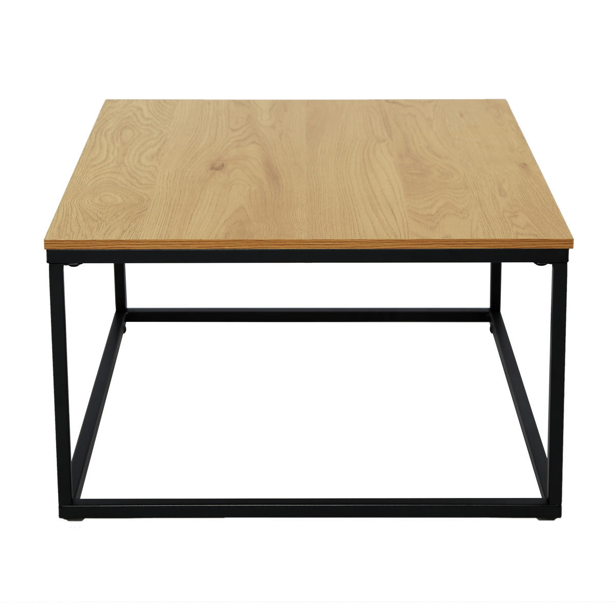 COUCHTISCH 2er Set quadratisch Eiche hell - Hellbraun, Holzwerkstoff (70/70/42cm) - Home Collective