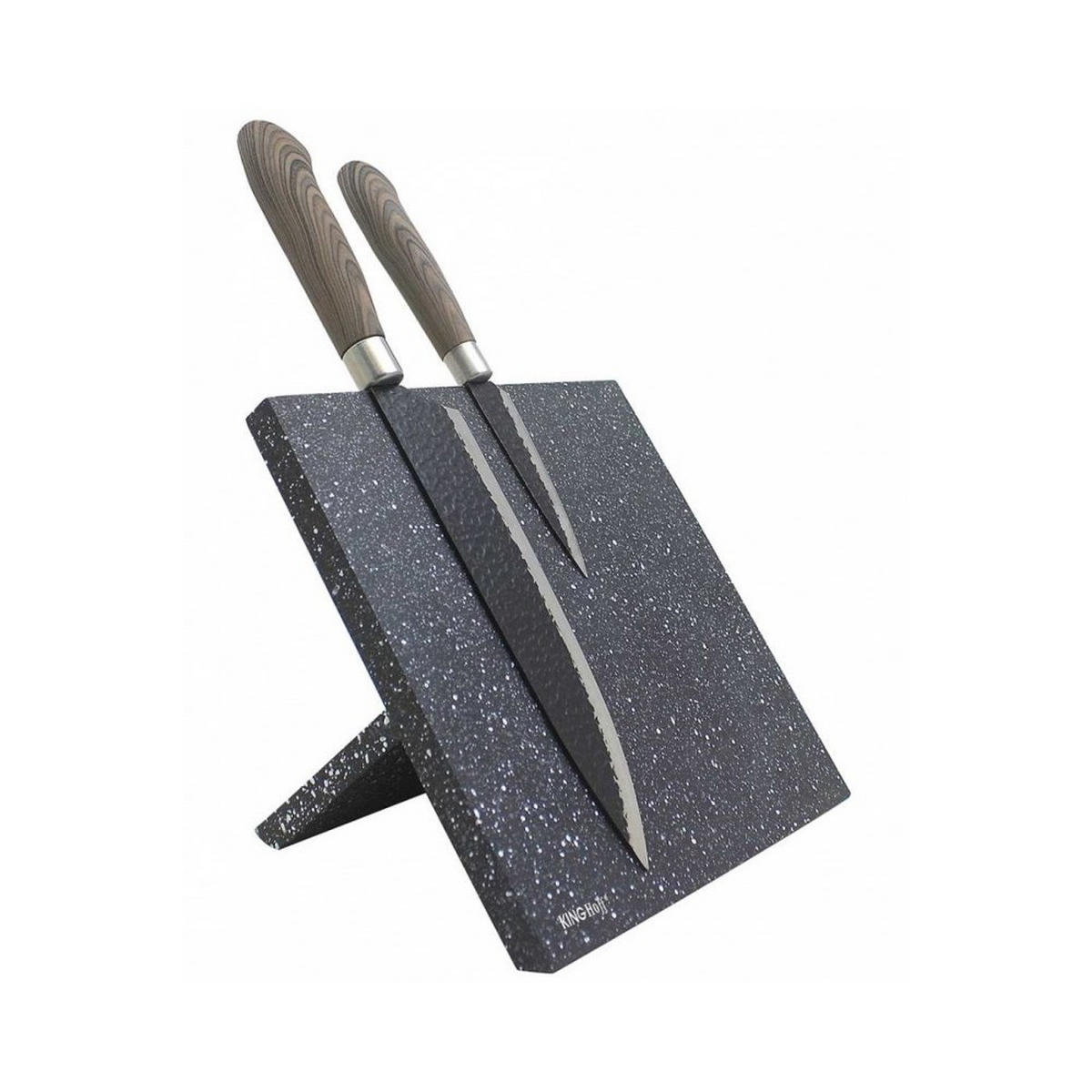 MESSERBLOCK Graphit 21.5/21.5/21.5 cm KH1560 - Graphitfarben, Metall (21.5/21.5/21.5cm) - Kinghoff 