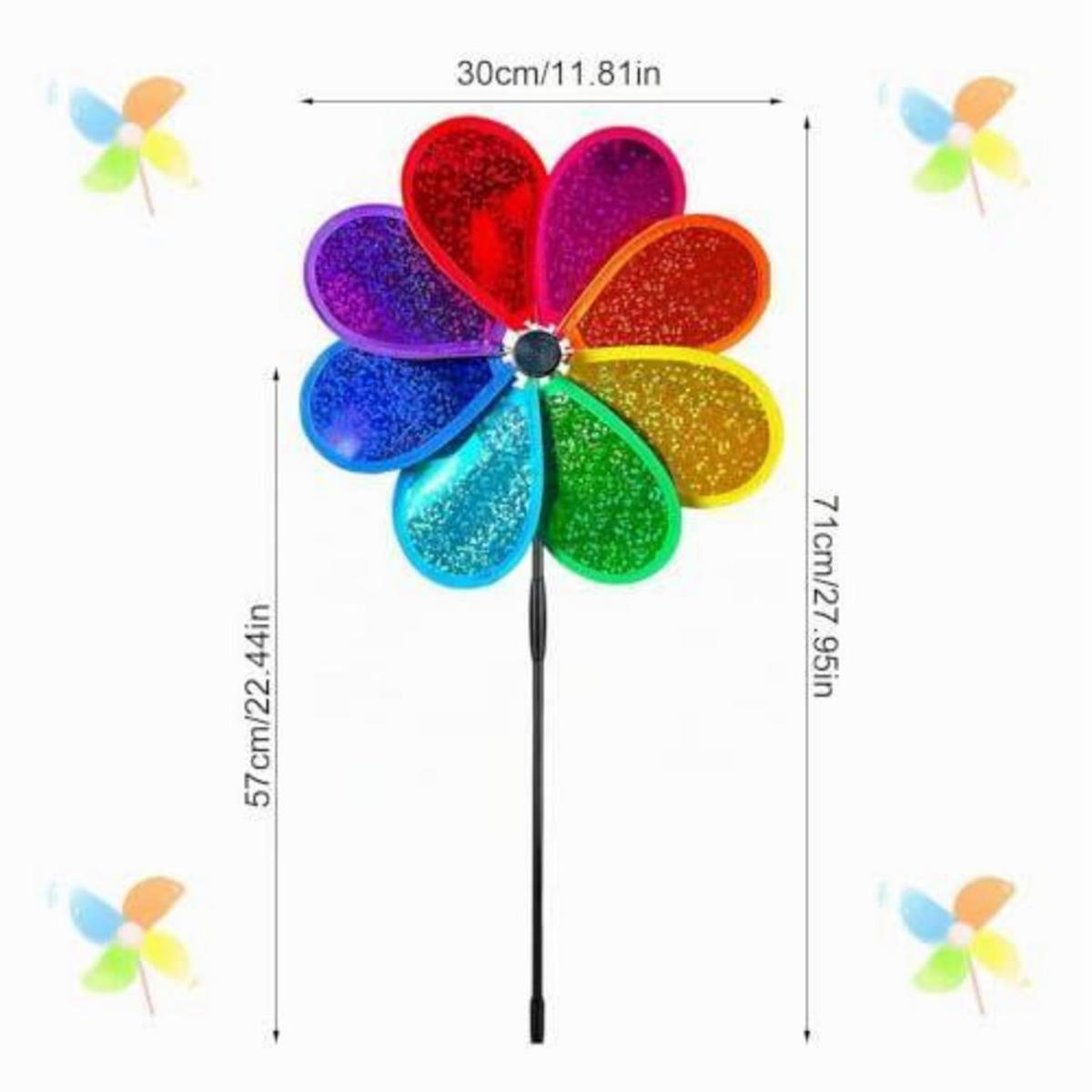 WINDRAD 4-teiliges Set 30 cm - Multicolor, Kunststoff (71/30/71cm)