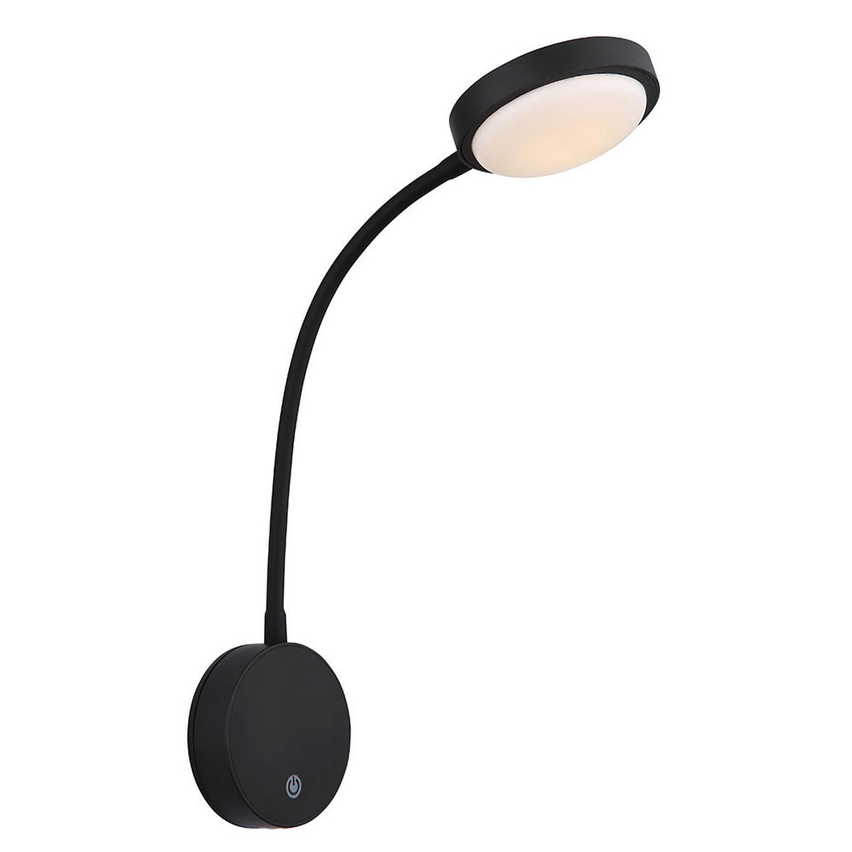 LED WANDLEUCHTE Metall Schwarz Magnethalterung - Schwarz, Metall (10/45/19cm) - Globo Lighting