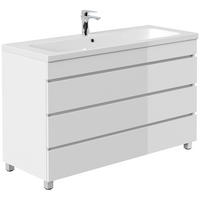 WASCHTISCH Frome-02 - Weiß, Holzwerkstoff (120/85/46cm) - Lomado
