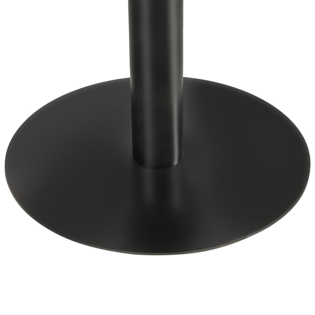 STEHTISCH Schwarz/Dunkelbraun 60/60 cm Morella - Dunkelbraun, Holzwerkstoff (60/60/102cm) - Beliani