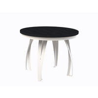 ESSTISCH LUNGA - Schwarz/Weiß, Holzwerkstoff (100/100/77cm) - Meblini