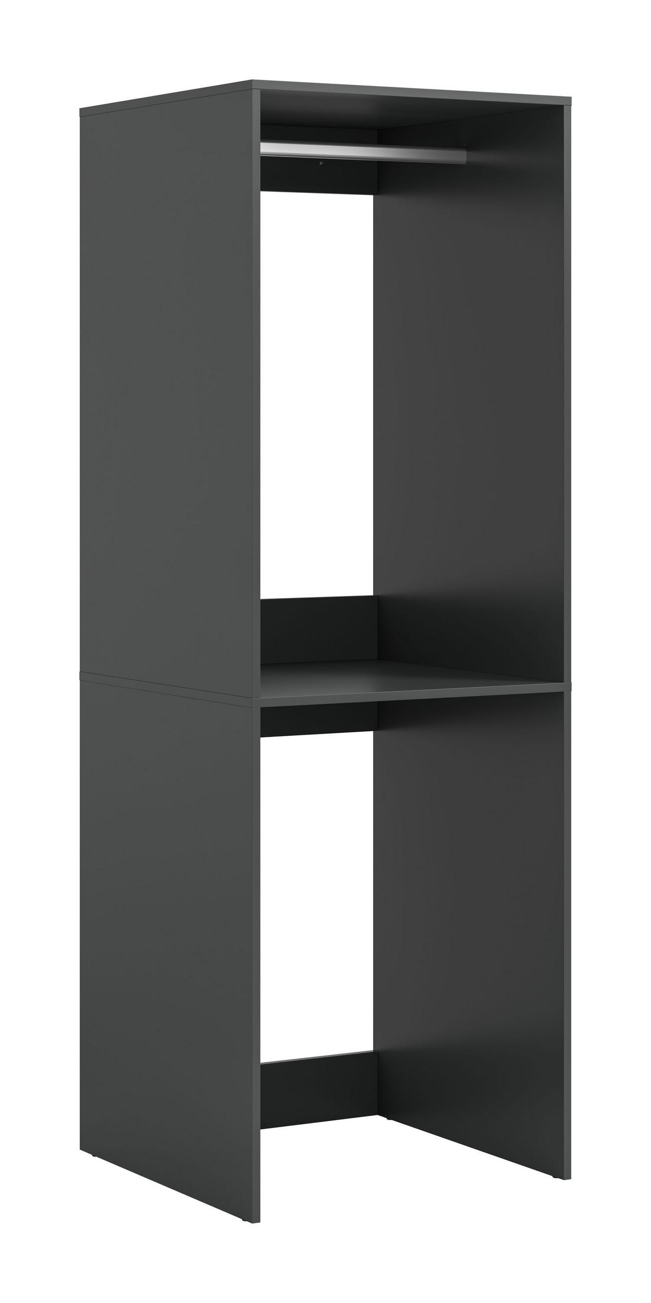 WASCHMASCHINENSCHRANK FREE (B/H/T: ca. 66/195/66 cm) in anthrazit/anthrazit - Anthrazit, Holzwerkstoff (66/195/66cm)