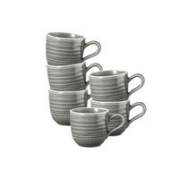 ESPRESSOTASSEN Terra Perlgrau 0,09 l 6er Set - Grau, Keramik (0.09L) - Seltmann Weiden