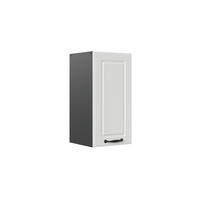 HÄNGESCHRANK R-Line Weiß Landhaus 30 cm - Anthrazit/Weiß, Holzwerkstoff (30/60/31cm) - Vicco