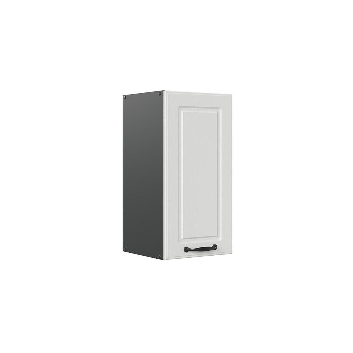 HÄNGESCHRANK R-Line Weiß Landhaus 30 cm - Anthrazit/Weiß, Holzwerkstoff (30/60/31cm) - Vicco