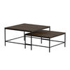 COUCHTISCH-SET Ramio Eiche rustikal 80 x 80 cm 2 Teile - Wildeiche, Holzwerkstoff (80/80/45cm) - Vicco