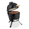 KAMADO-GRILL - Schwarz, Keramik/Metall (34/56.5cm) - Relaxdays