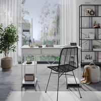 SCHREIBTISCH Chino Weiß 120 x 40 cm mit 3 Schubladen - Weiß, Holzwerkstoff (40/120/78cm) - Vicco