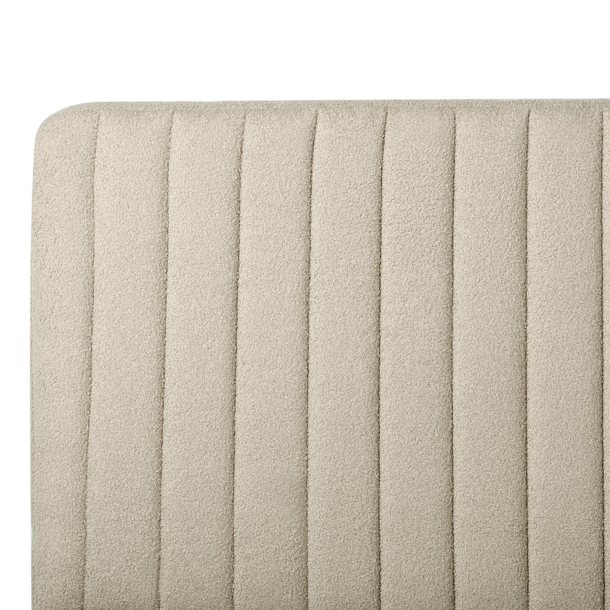POLSTERBETT mit Lattenrost 160x200 cm Beige Lunan - Beige, Textil (160/200cm) - Beliani