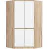 KLEIDERSCHRANK Sonoma Eiche, Weiß 100x50x180 cm - Weiß/Sonoma Eiche, Holzwerkstoff (100/180/50cm) - Akord