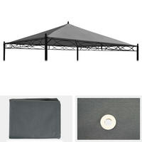 ERSATZBEZUG DACH PERGOLA CALPE I Grau - Grau, Textil (280/1/280cm) - MCW