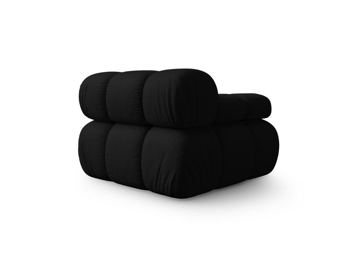 MODUL links Bellis aus 3D-Stoff schwarz - Schwarz, Textil (94/70/94cm) - Micadoni