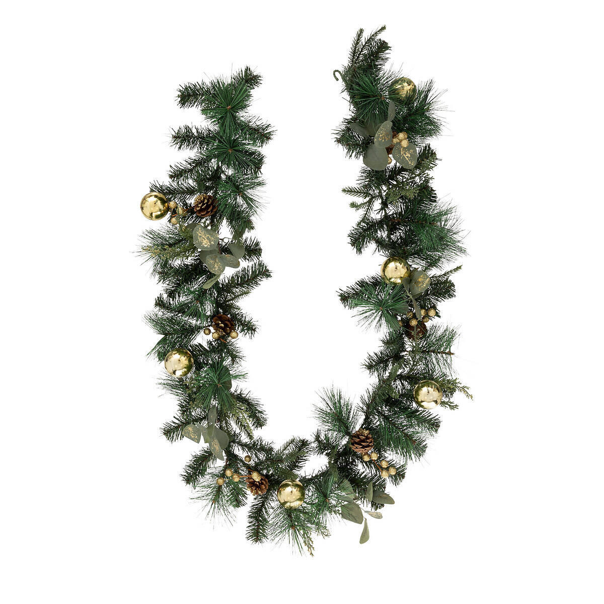 WEIHNACHTSGIRLANDE mit Weihnachtskugeln 200 cm - Grün, Kunststoff (200cm) - Atmosphera Createur d´interieur