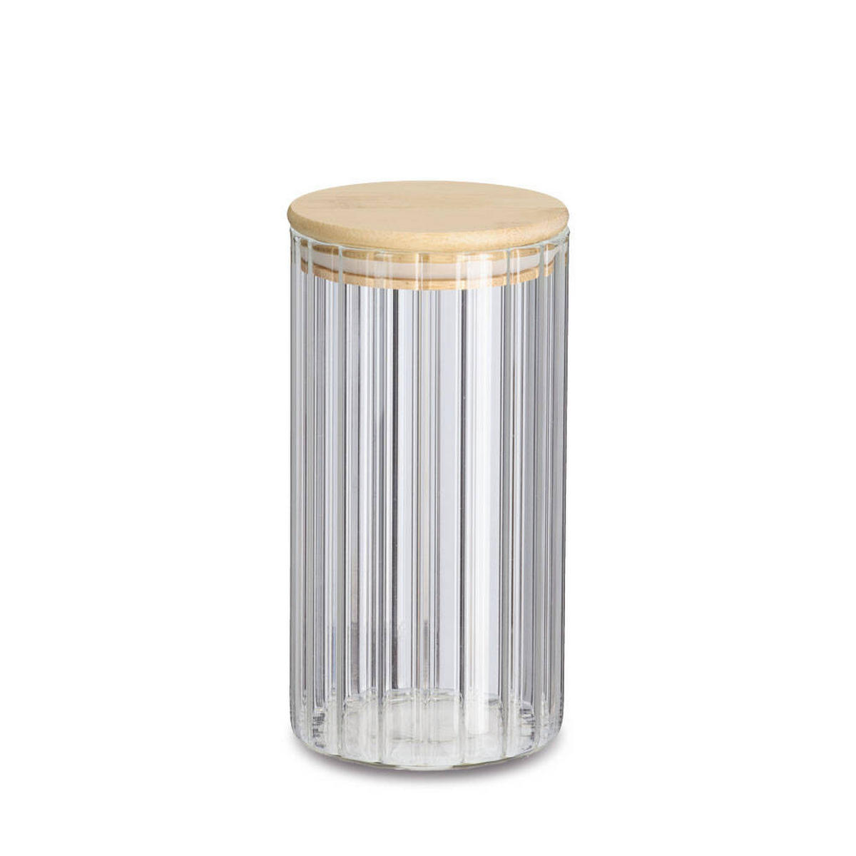 GLASBEHÄLTER Grooves 800 ml - Transparent, Glas (9/18/9cm)