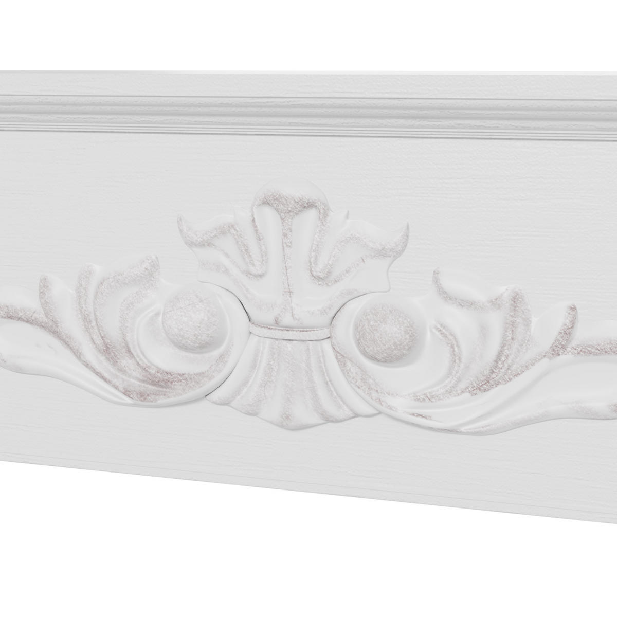 KAMINMANTEL DE-17034 Dekorativer Rahmen für Elektrokamin Weiß - Weiß, Holzwerkstoff (101/100/19cm) - ComfortXL