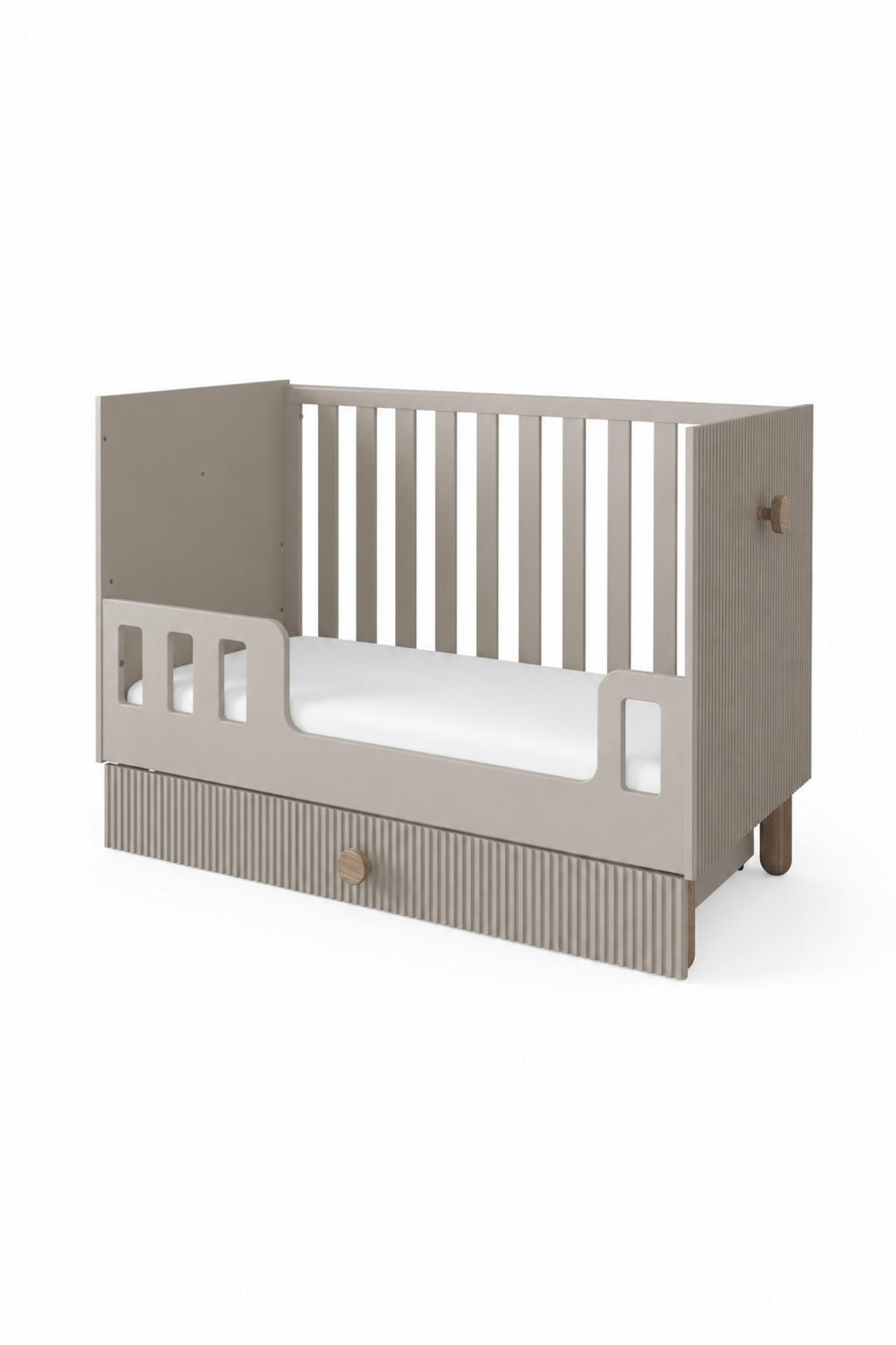 BABYBETT Bebella - Mintgrün, Naturmaterialien (60/120cm) - kiki design