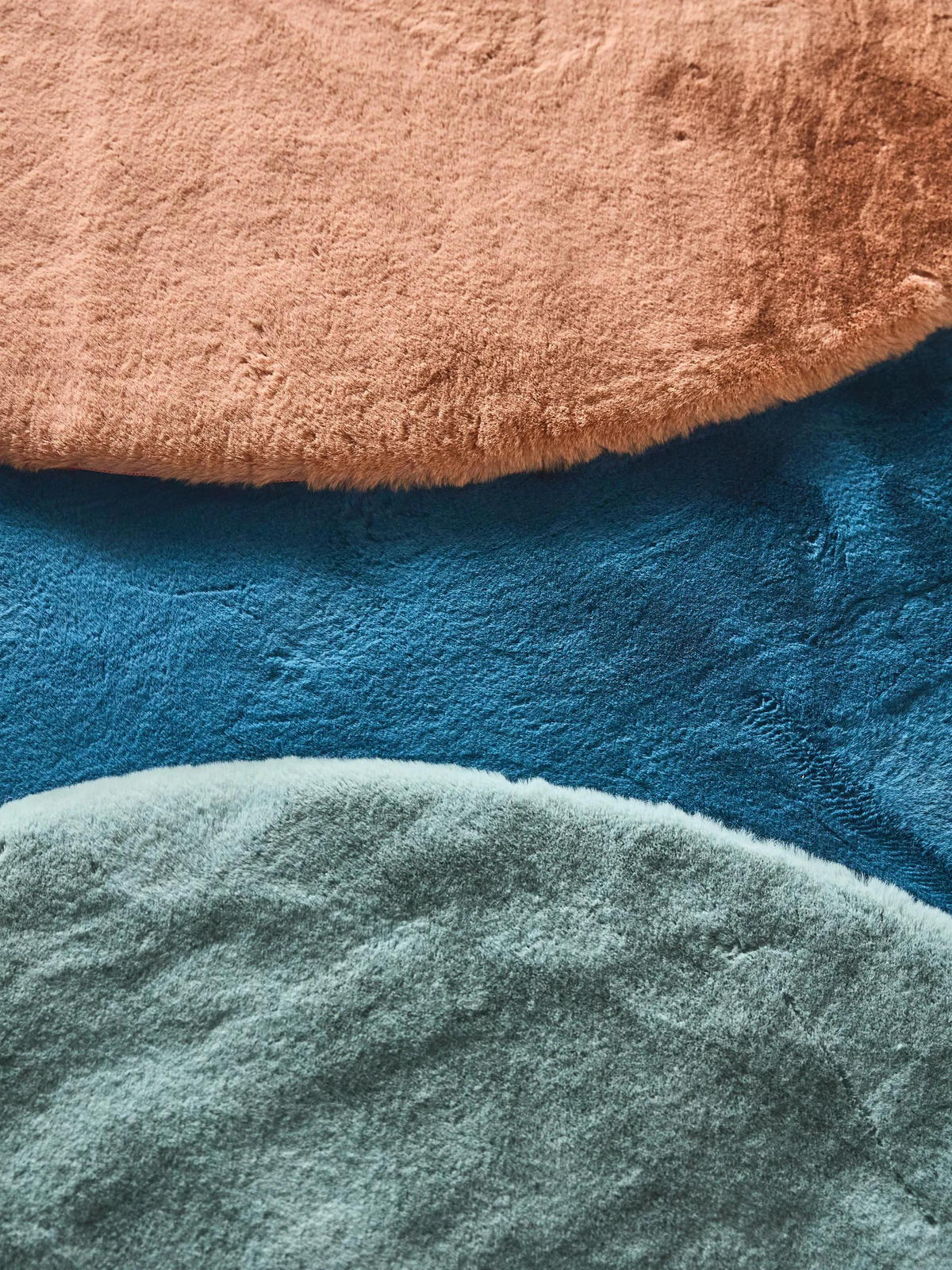 KUNSTFELL-TEPPICH Dave Mint ø 180 cm rund - Mintgrün, Kunststoff/Textil (180/180cm) - benuta Nest