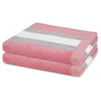 DUSCHTUCH Harmony 2er-Set - Rosa, Textil (70/140cm) - Ross
