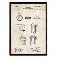 POSTER Patent Kronkorken A3 Rahmenlos - Klar, Papier (29.7/5/42cm) - Nacnic