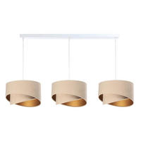 HÄNGELEUCHTE Gold 30/18 cm - Beige, Kunststoff (30/0.3/18cm) - ONZENO