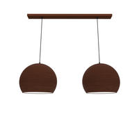 HÄNGELEUCHTE Focus X2 - Dunkelbraun, Metall (70/25/30cm) - Lumicom