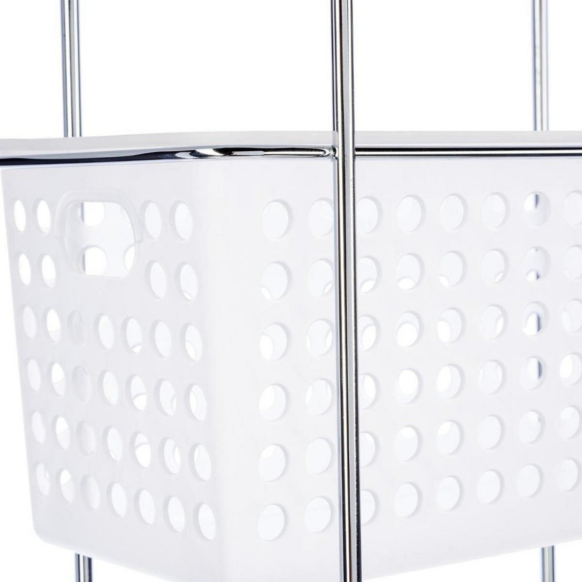BADREGAL Regal für Utensilien - 3 Ebenen 14,5/28/84 cm - Weiß, Kunststoff (28/84/14.5cm) - 5five Simply Smart