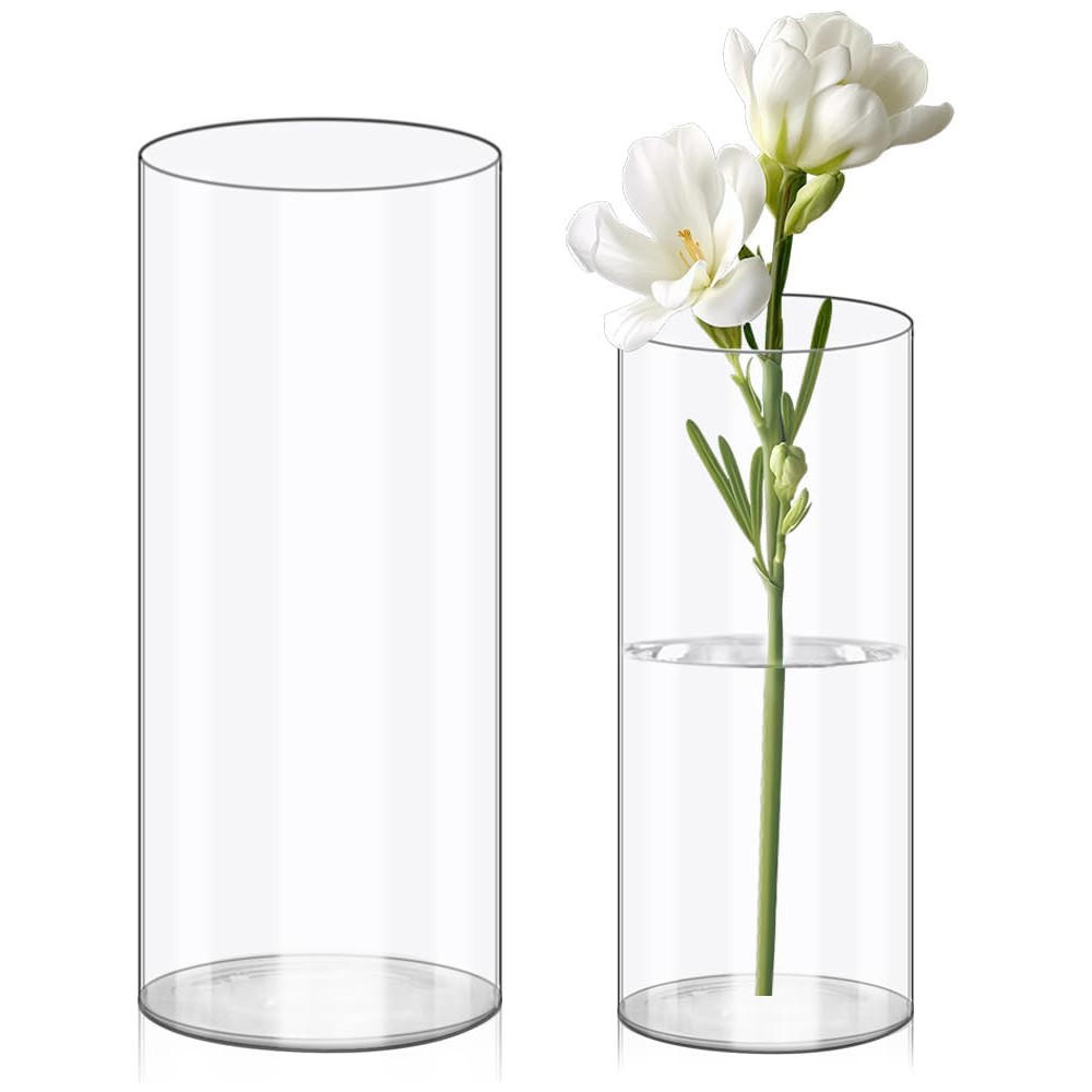VASE 12*12*25CM - Transparent, Keramik (20cm) - LIBRATON