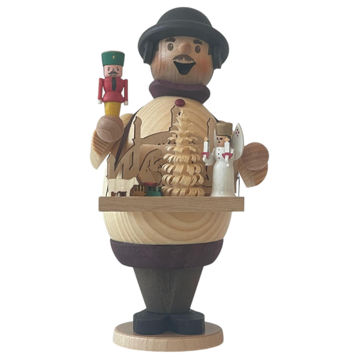 RAUCHMANN Max als Weihnachtsmarktverkäufer 16 cm - Multicolor, Holz (10/16/10cm)