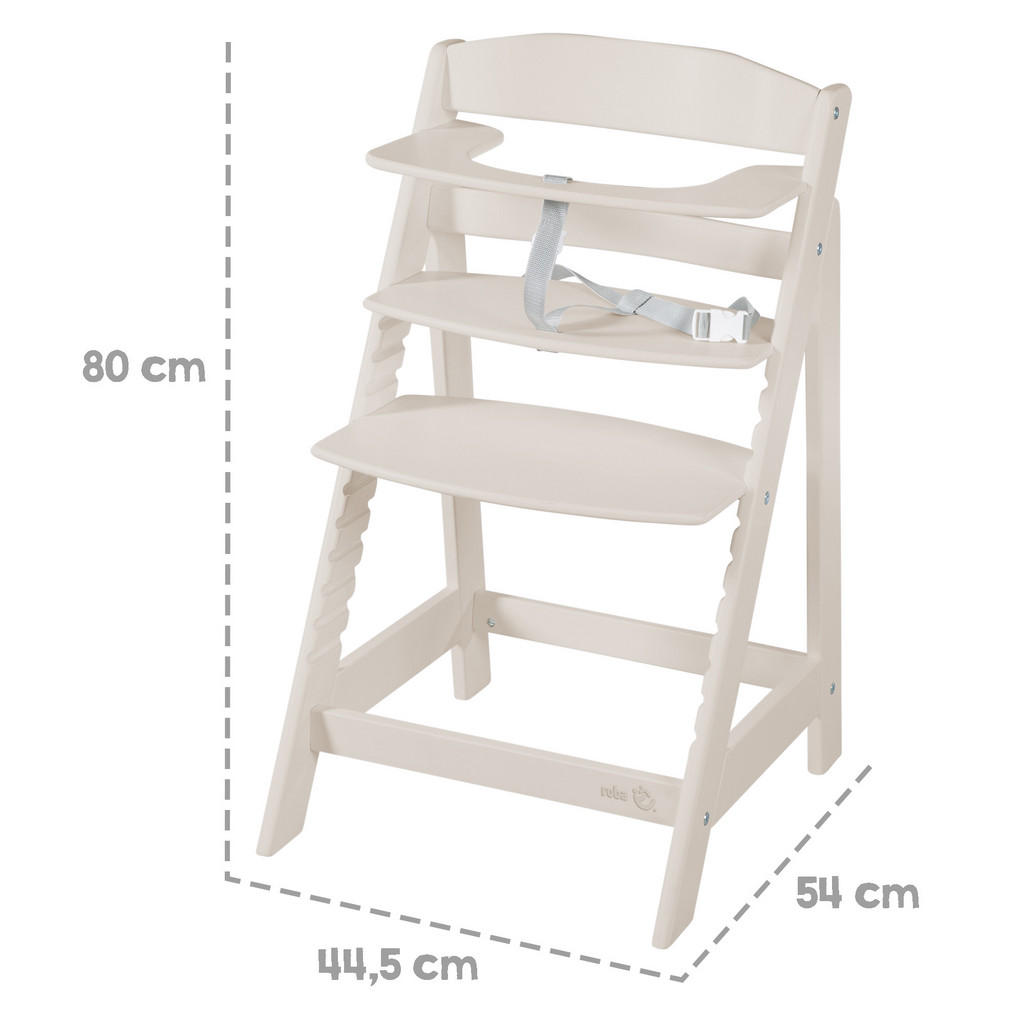 Thumbnail - Roba Kinderhochstuhl, Beige, Holz, 44.5x80x54 cm, Babymöbel, Hochstühle & Zubehör, Hochstühle