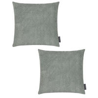 KISSENHÜLLE 2er Set Comodo - Salbeigrün, Textil (40/40cm) - Magma Heimtexx