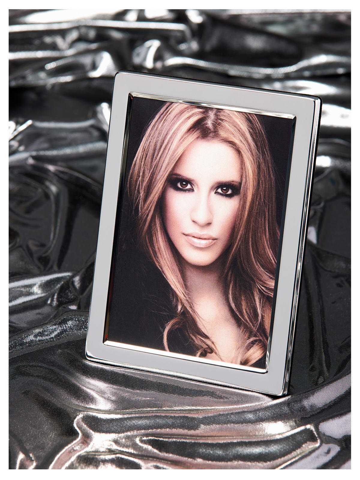 BILDERRAHMEN Lola Portraitrahmen, 10X15 cm, versilbert - Silberfarben, Metall (12.5/17.7/2.2cm) - walther design