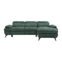 SCHLAFSOFA - 5 Personen - Stoff - Grün - - Grün, Textil (284/80/176cm) - Vente-Unique