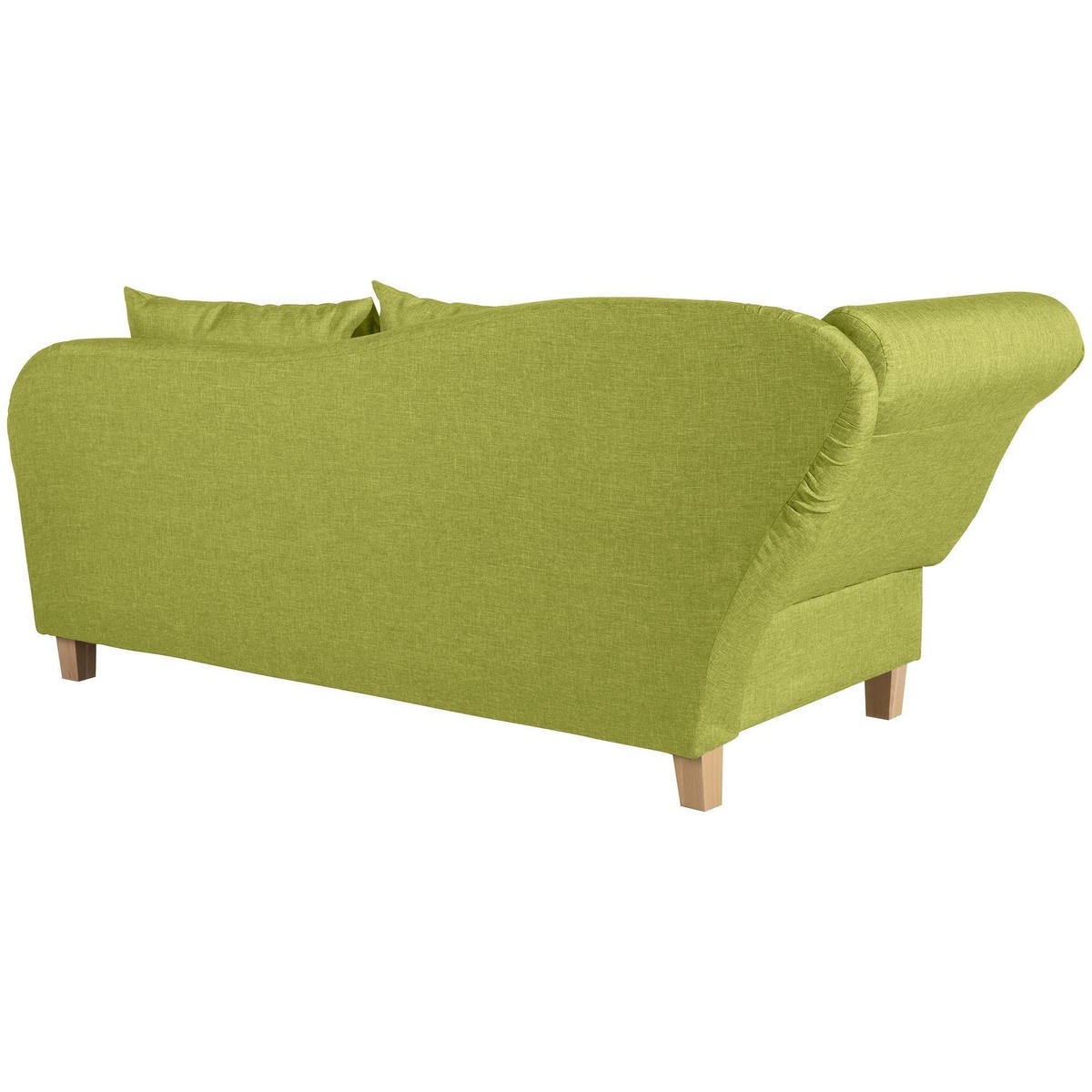 RECAMIERE mit Armteil links klappbar Katia Bezug Flachgewebe Buche natur / apfel - Grün, Kunststoff (190/82/88cm) - 58aufmkessel