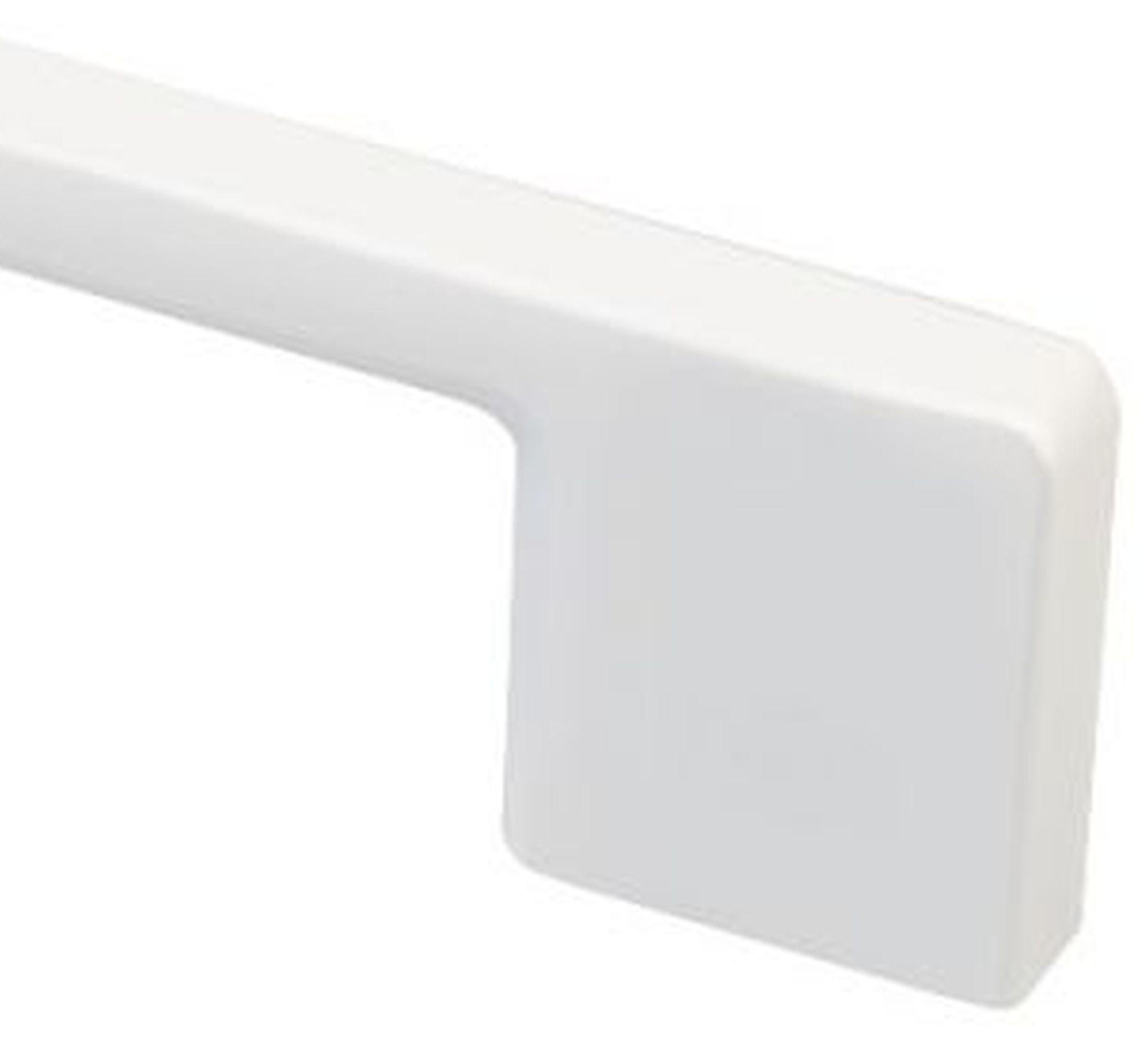 MÖBELGRIFF BA 192mm, Küchengriff Weiss matt, Türgriff, Schrankgriff - Weiß, Metall (0.8/2.8/22.6cm)