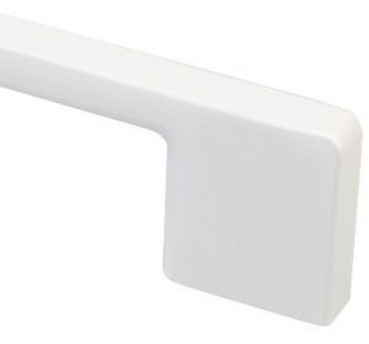 MÖBELGRIFF BA 192mm, Küchengriff Weiss matt, Türgriff, Schrankgriff - Weiß, Metall (0.8/2.8/22.6cm)