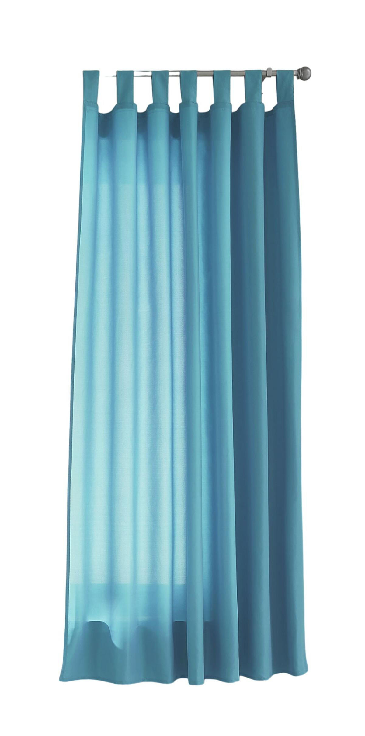 VORHANG POTSDAM HxB 175x140 cm Türkis - Türkis, Textil (140/175cm) - Gardinenbox