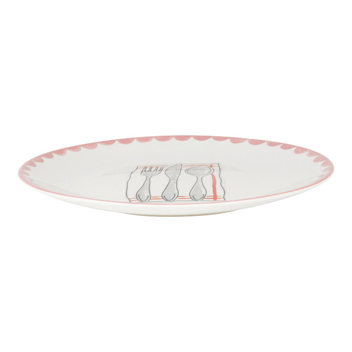 TELLER Besteck in Bunt - 26cm - Multicolor, Keramik (26.3cm) - Blond Amsterdam