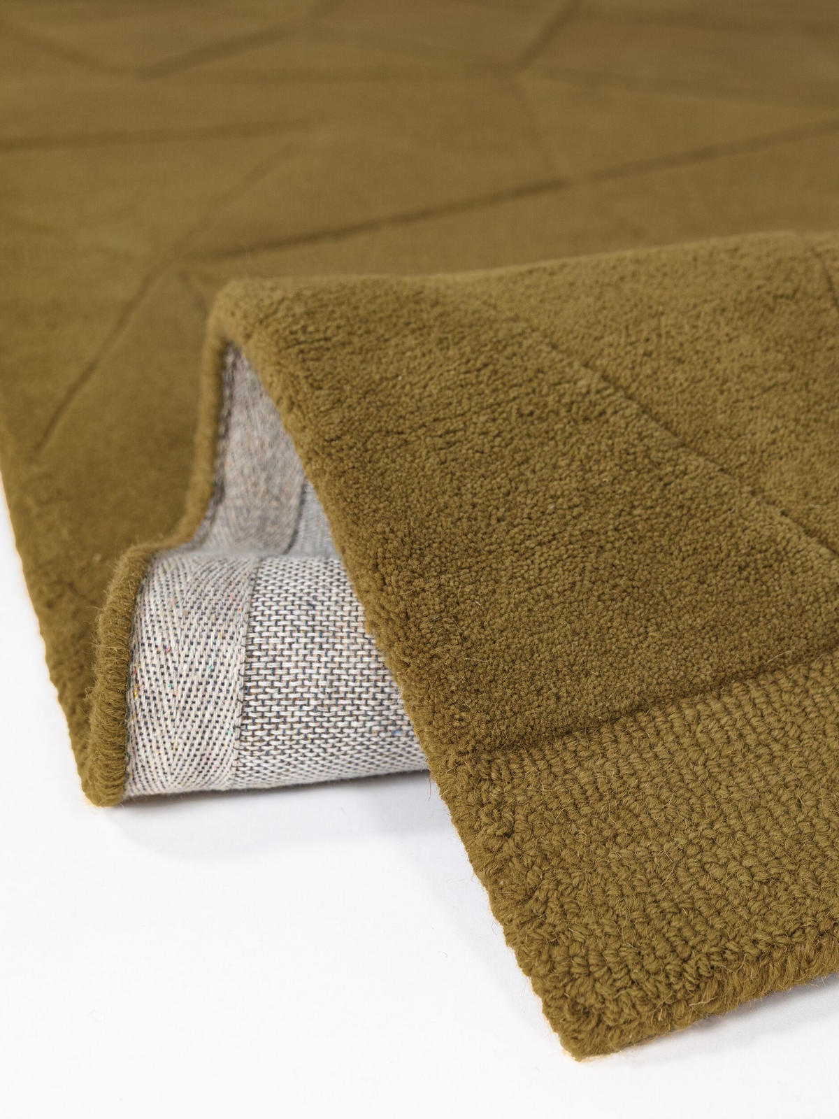 TEPPICH aus Wolle, handgetuftet, DEBEN, in Ocker, Splitterformen, 120 x 170 cm - Gelb, Textil (120/170cm) - KADIMA DESIGN