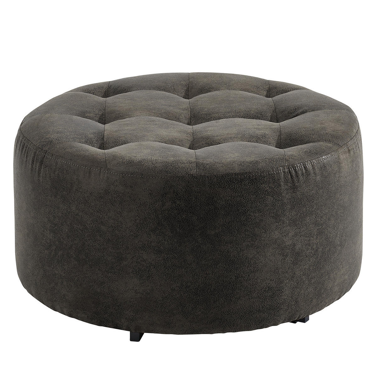 SESSEL - Anthrazit/Schwarz, Textil/Metall (65/65/40cm) - home24