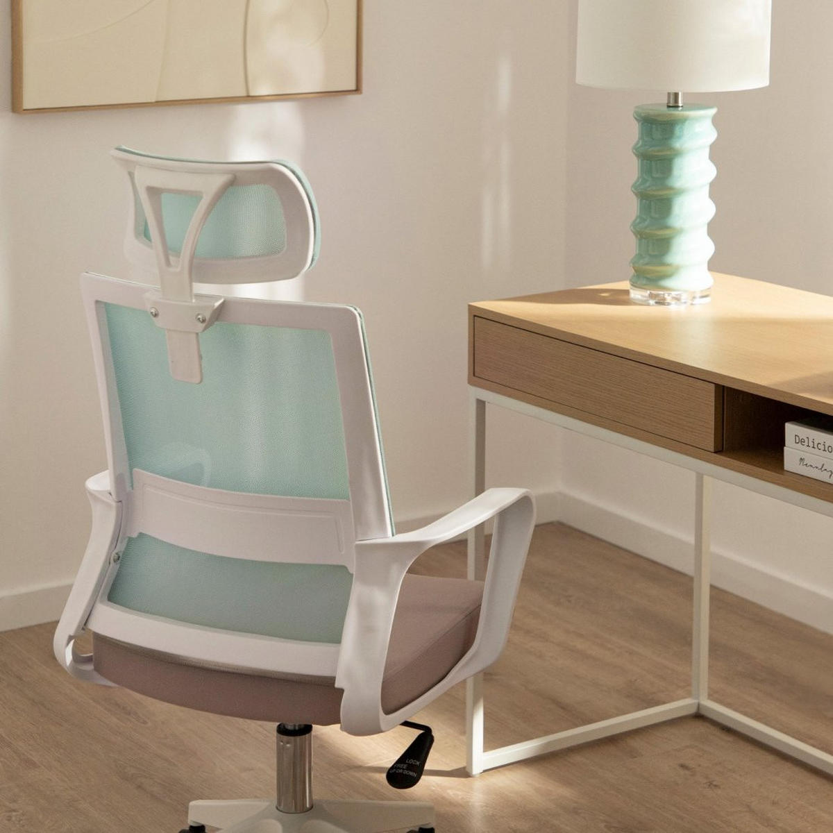 SCHREIBTISCHSTUHL Leima Zweifarbig 60 cm x 112-127 cm - Multicolor, Kunststoff (60/112/64cm)