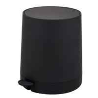 KOSMETIKEIMER TESERO, Kunststoff, schwarz - Schwarz, Kunststoff (22.5/25.5/25cm) - eluno