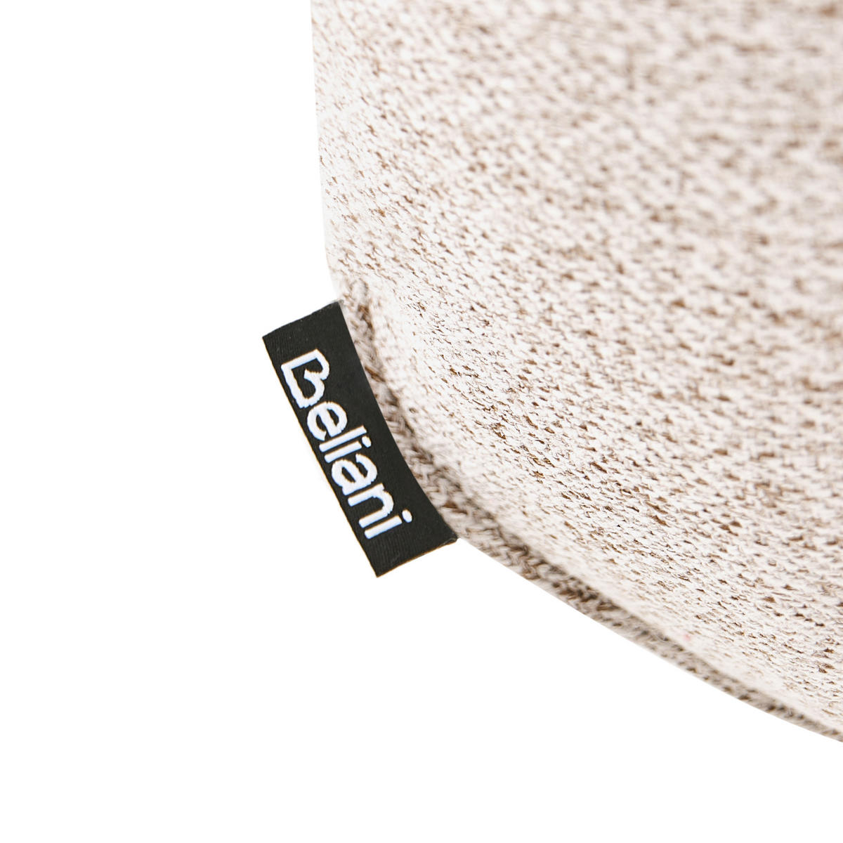 DREHSESSEL Stoff Beige Muren - Beige, Textil (80/77/89cm) - Beliani
