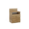 NACHTTISCH Monty Goldkraft Eiche 39.6 x 59.1 cm - Eiche Wotan, Holzwerkstoff (32.3/59.1/39.6cm) - Vicco