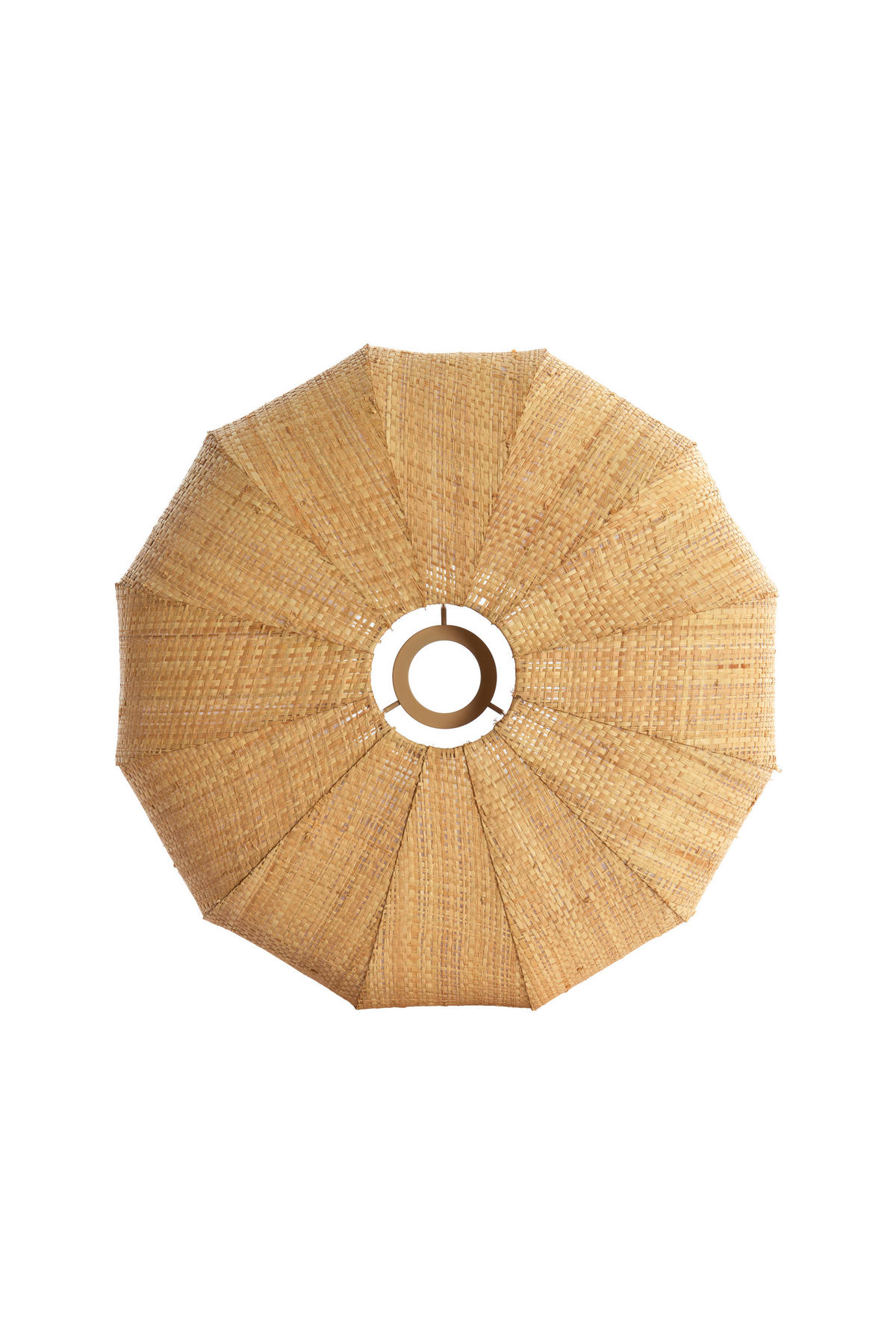 LAMPENSCHIRM Rafika Braun Ø40/19 cm - Braun, Naturmaterialien (40/40/19cm) - Light & Living