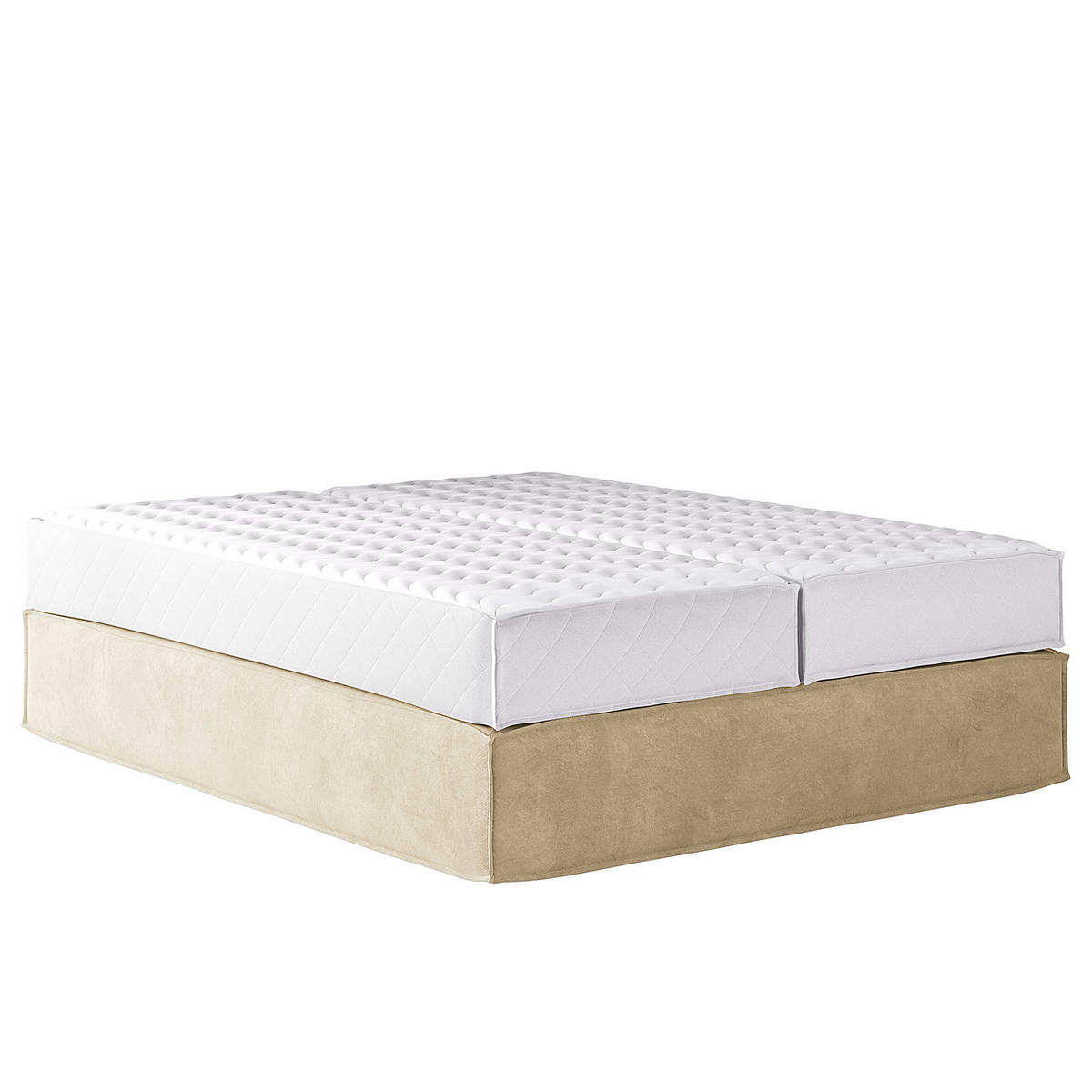 BOXSPRINGBETT - Premium - Beige, Textil (160/200cm) - home24