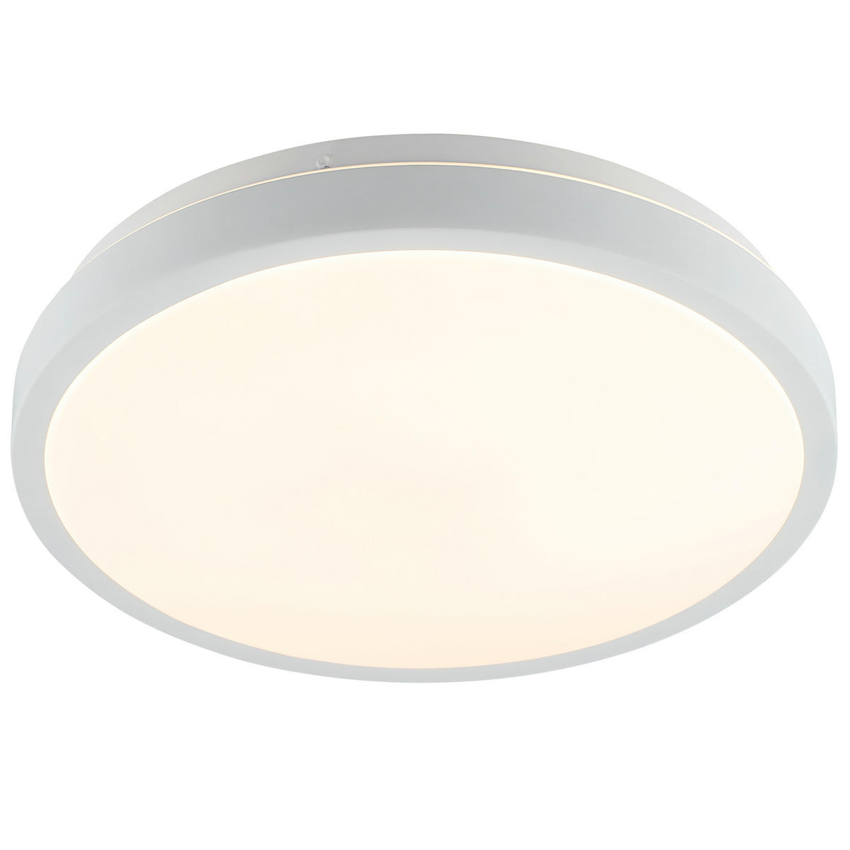 LED DECKENLEUCHTE Livas Weiß 33/33/7 cm - Weiß, Metall (33/33/7cm) - Brilliant