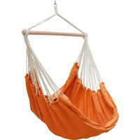 XXL HÄNGESESSEL 185/130 cm Belastbar bis 150 kg Orange - Orange, Textil (130/155/185cm) - Amanka